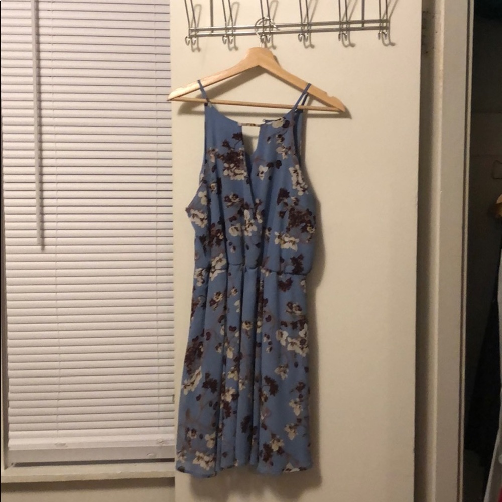 Blue Floral summer dress